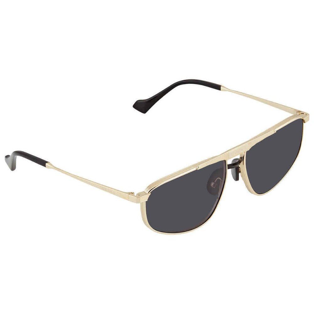 NEW Gucci Grey and Gold Aviator Men's Sunglasses